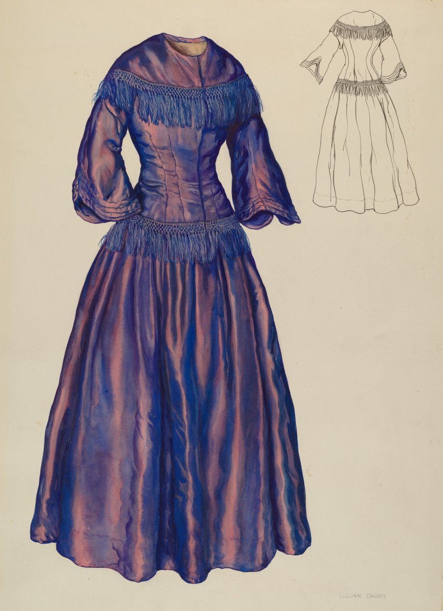 Vestido, c. 1940 de Lillian Causey