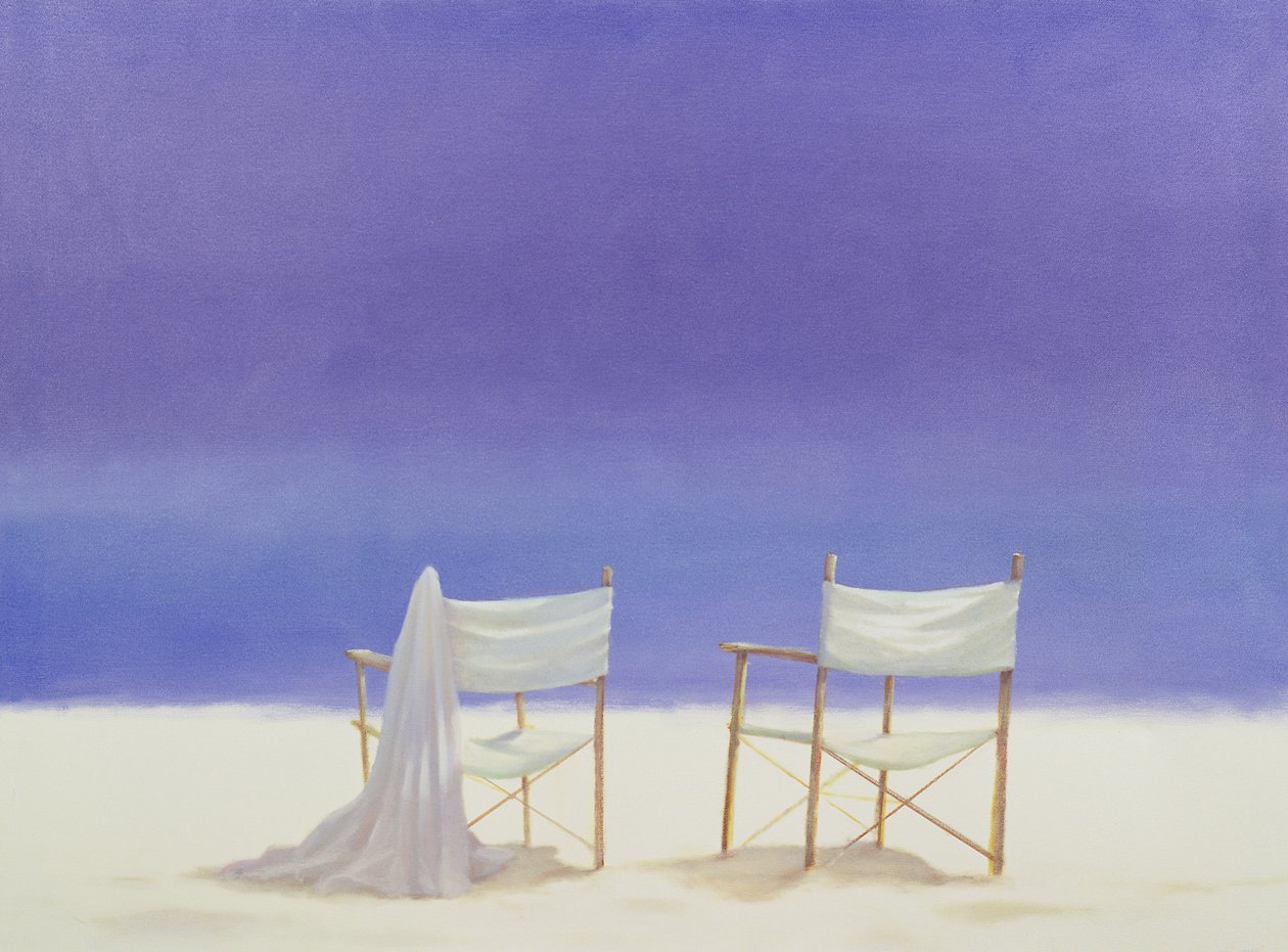 Sillas en la playa, 1995 de Lincoln Seligman