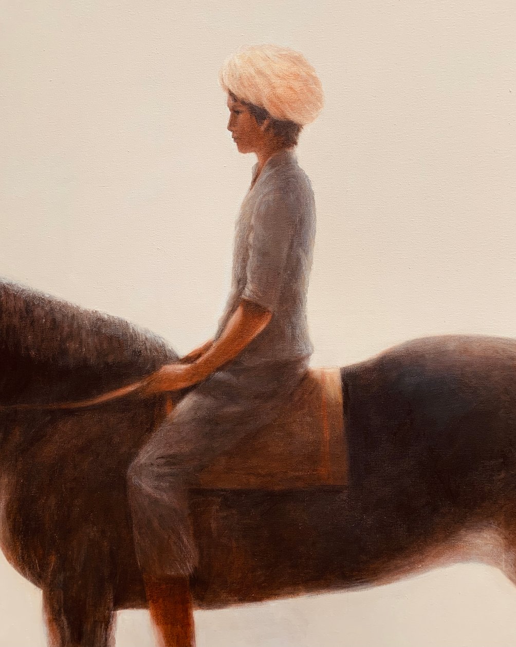 Niño y caballo de Lincoln Seligman