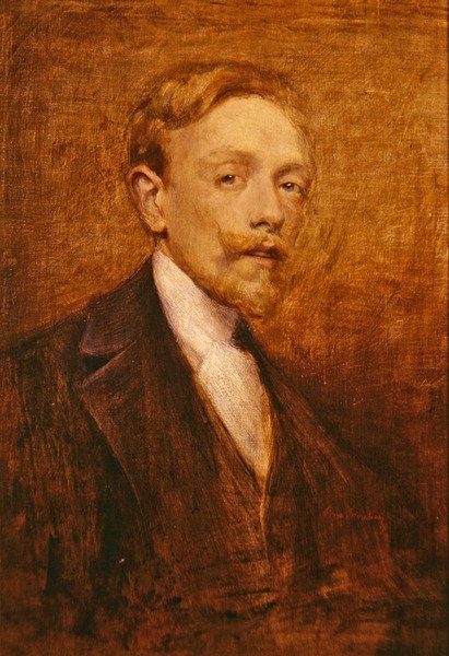 Autorretrato, 1900 de Lino Selvatico