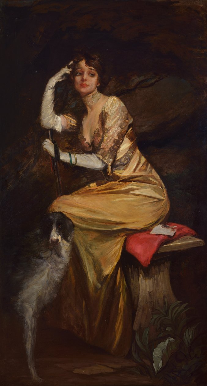 Dama de amarillo de Lino Selvatico