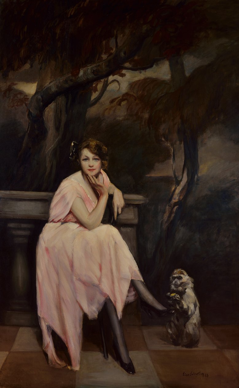 Signorina en rosa, 1923 de Lino Selvatico