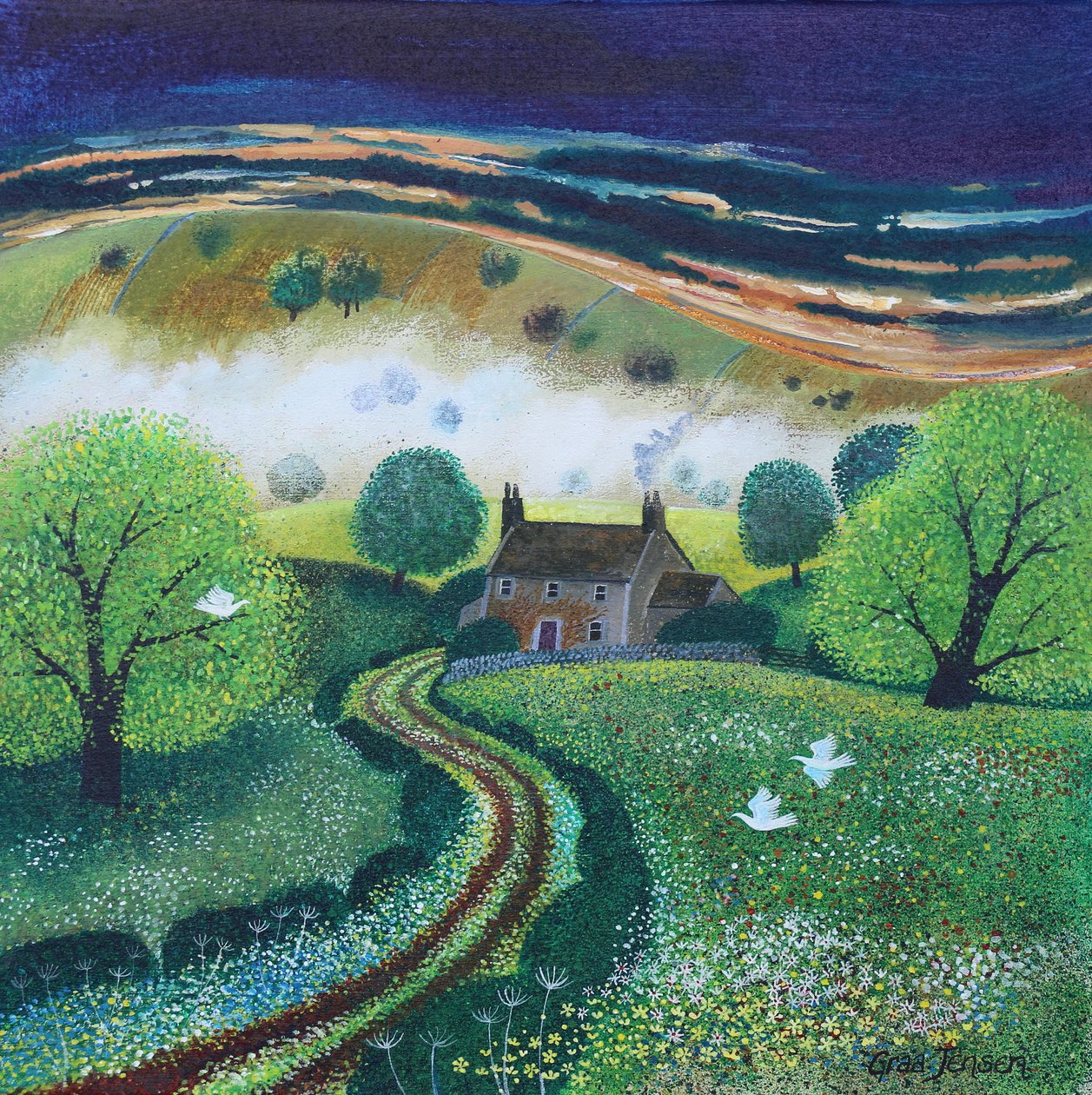 Smoky Valley, 2024 (acrílicos sobre lienzo) de Lisa Graa Jensen