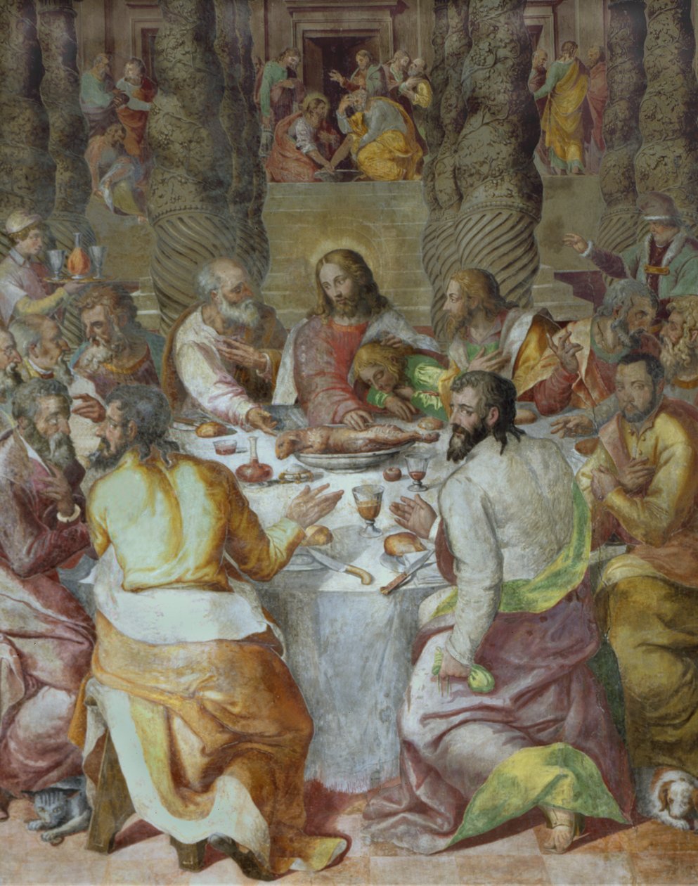 La Última Cena, 1572-75 de Livio Agresti