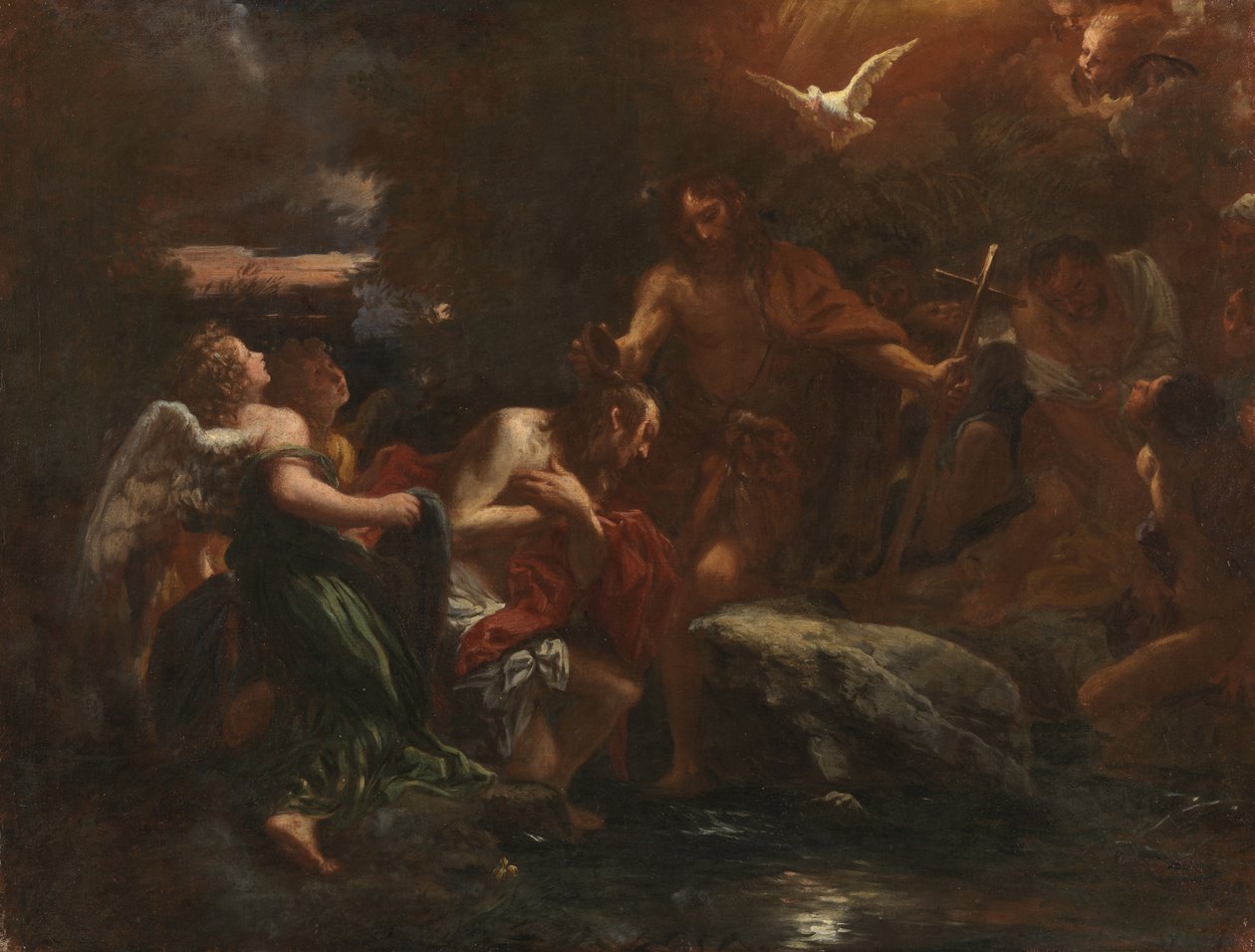 Bautismo de Cristo de Livio Mehus