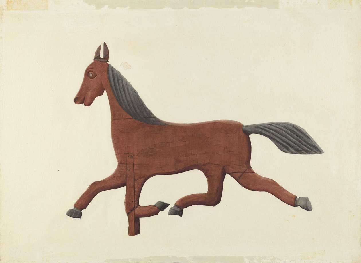 Veleta de caballo, probablemente 1938 de Lloyd Broome