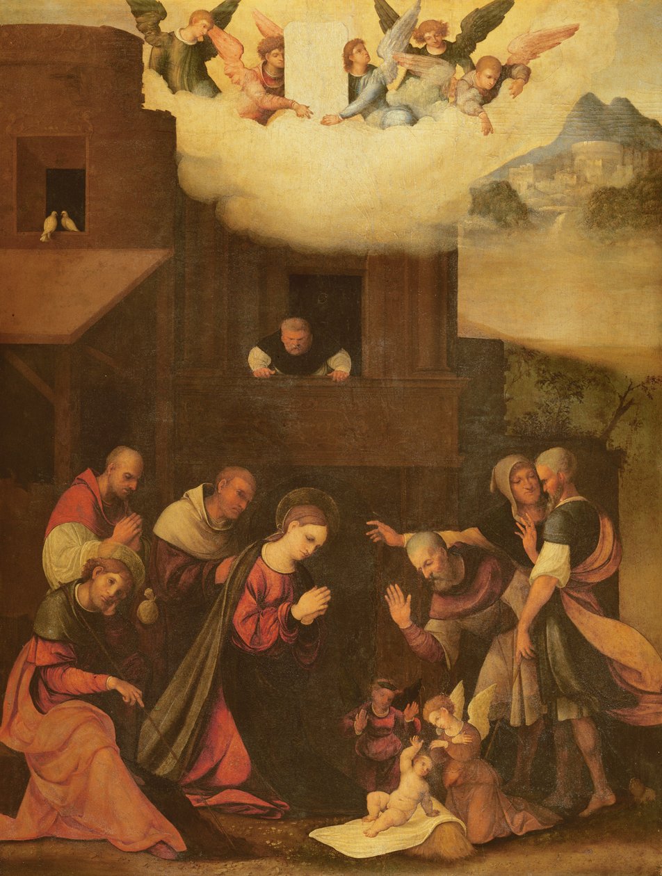Adoración de los Pastores, c.1520-24 de Lodovico Mazzolino