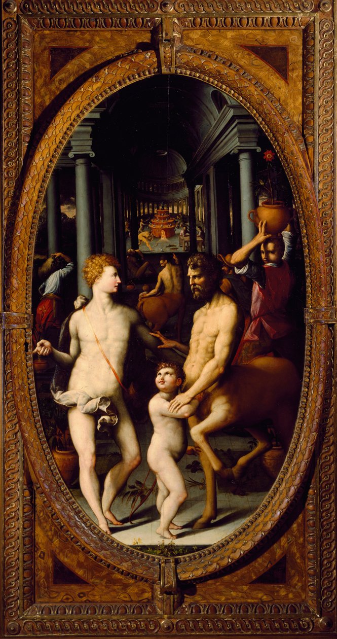 Apolo y el Centauro Quirón de Lodovico Buti