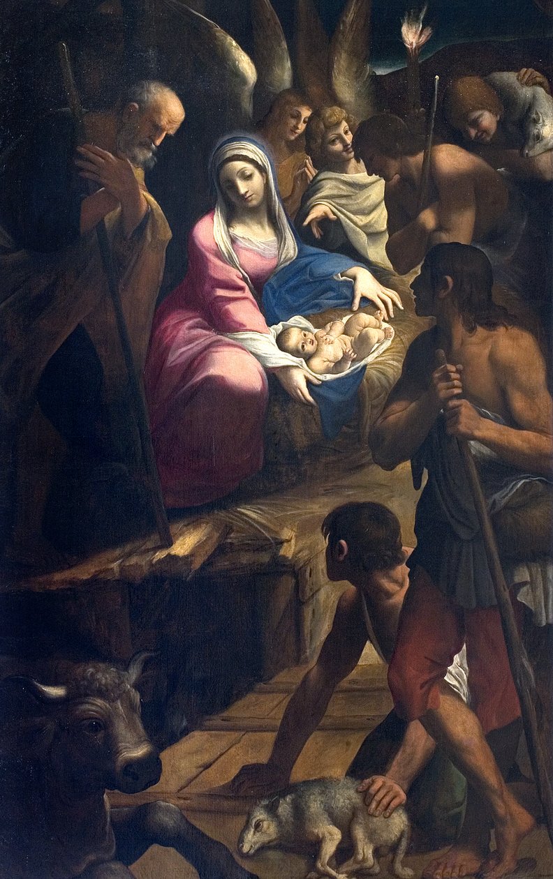 Adoración de los Pastores de Lodovico Carracci