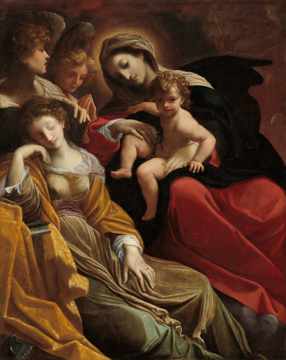 El sueño de Santa Catalina de Alejandría de Lodovico Carracci