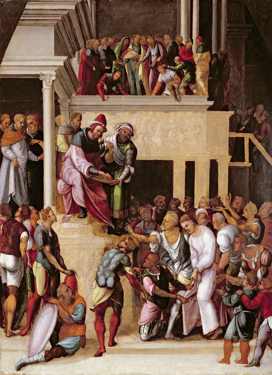 Cristo ante Pilato, c.1530 de Lodovico Mazzolino