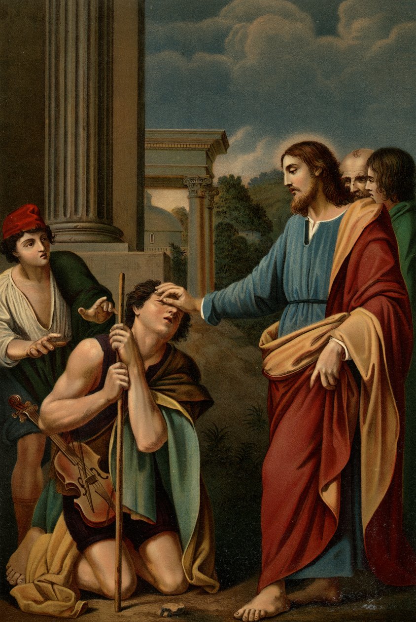 La curación del ciego de Lodovico after Carracci