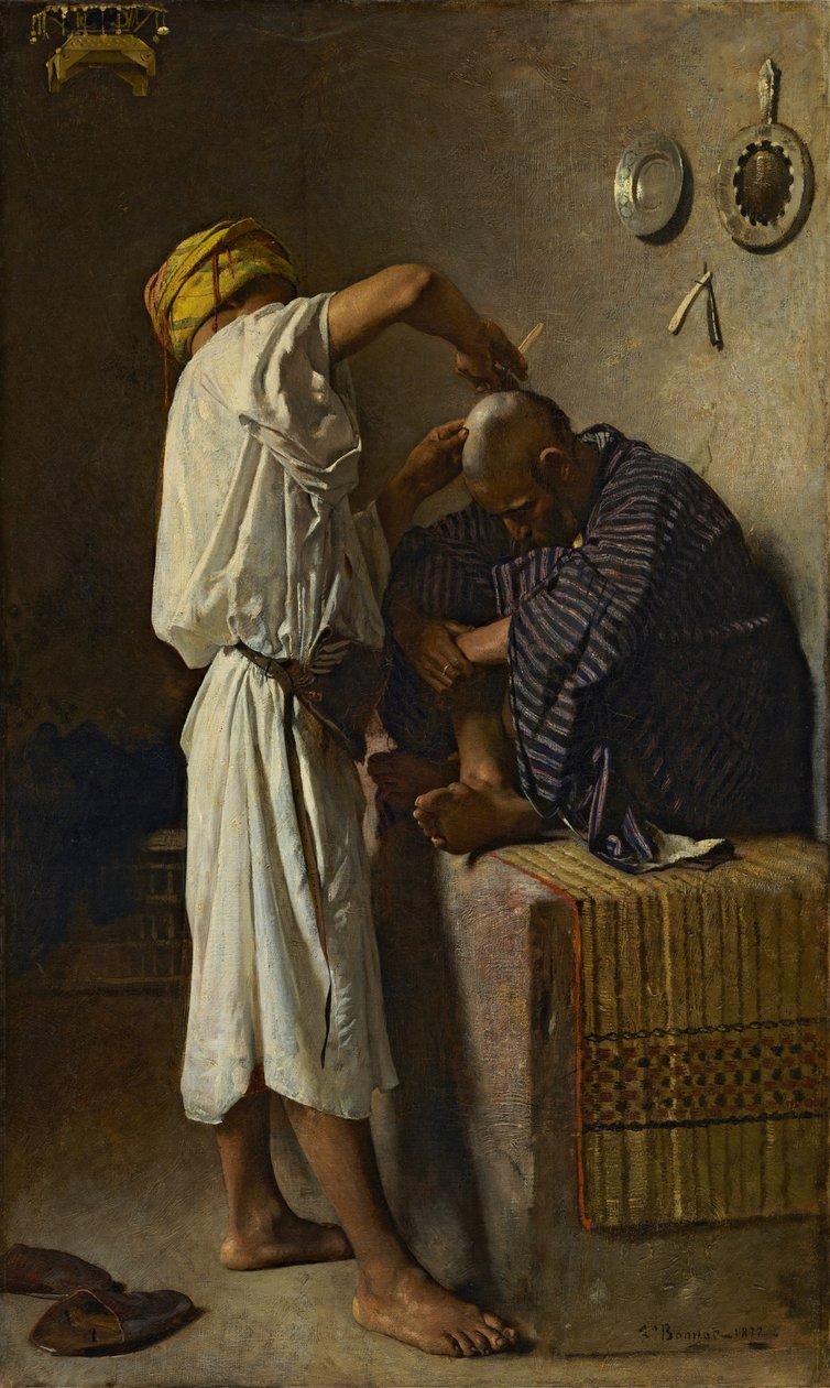 Una barbería oriental de Léon Bonnat