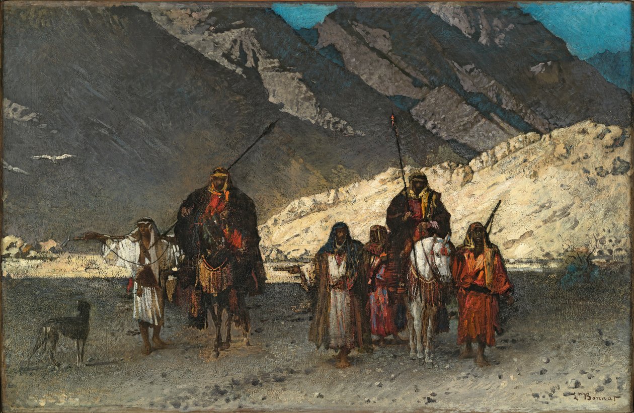 Jeques árabes en las montañas de Léon Bonnat