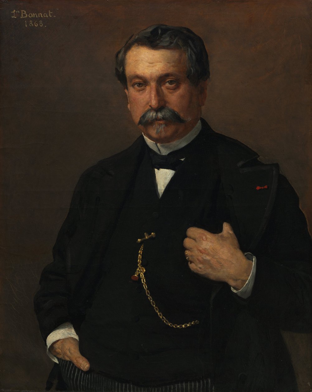 Retrato de un hombre de Léon Bonnat