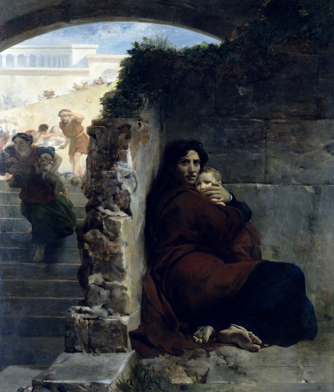 Escena de la Masacre de los Inocentes de Léon Cogniet