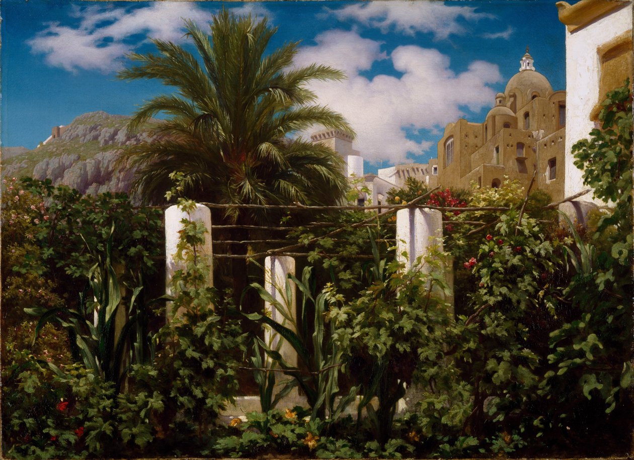 Jardín de una posada, Capri de Frederic Leighton