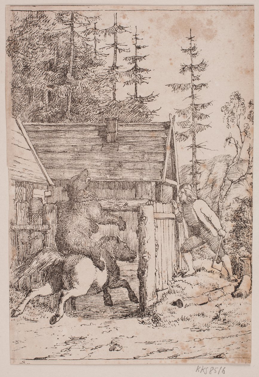 El oso como jinete de Lorenz Frølich