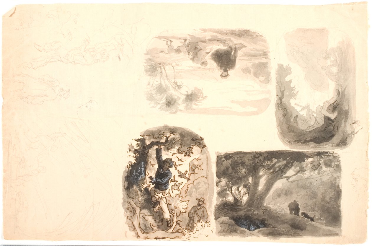 Boceto de ilustraciones de Lorenz Frølich