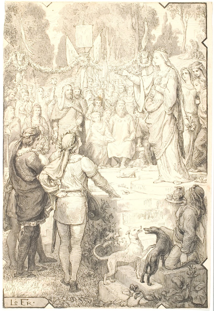 La Corte del Amor en Narbona de Lorenz Frølich