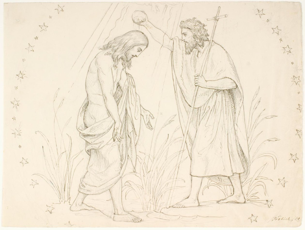 El bautismo de Cristo de Lorenz Frølich