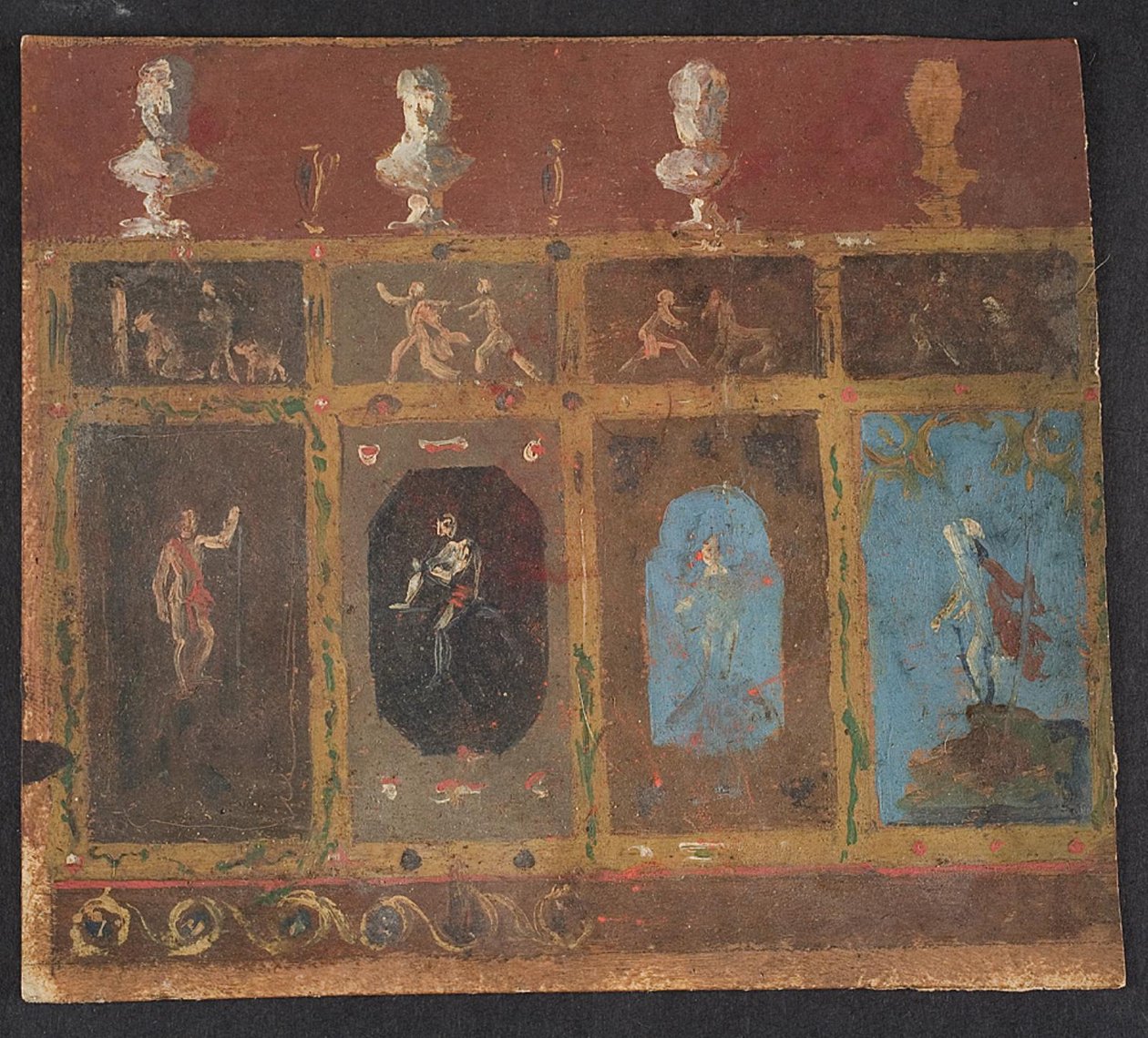Decoraciones murales para Valhøj 1838/1839 de Lorenz Frølich