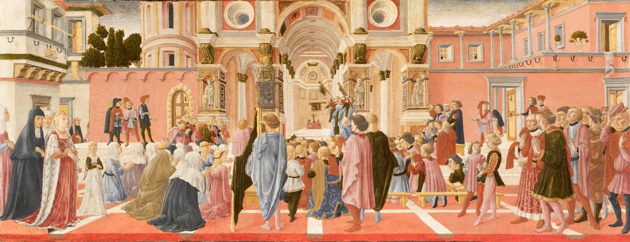 San Bernardino Predicando de Lorenzo di Pietro Vecchietta