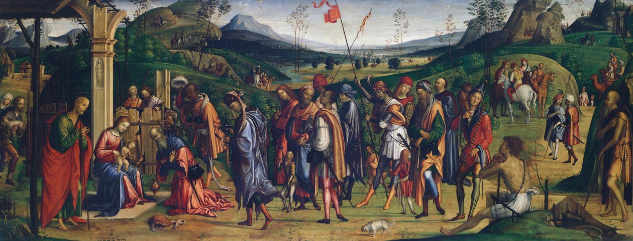 Adoración de los Reyes Magos de Lorenzo Costa