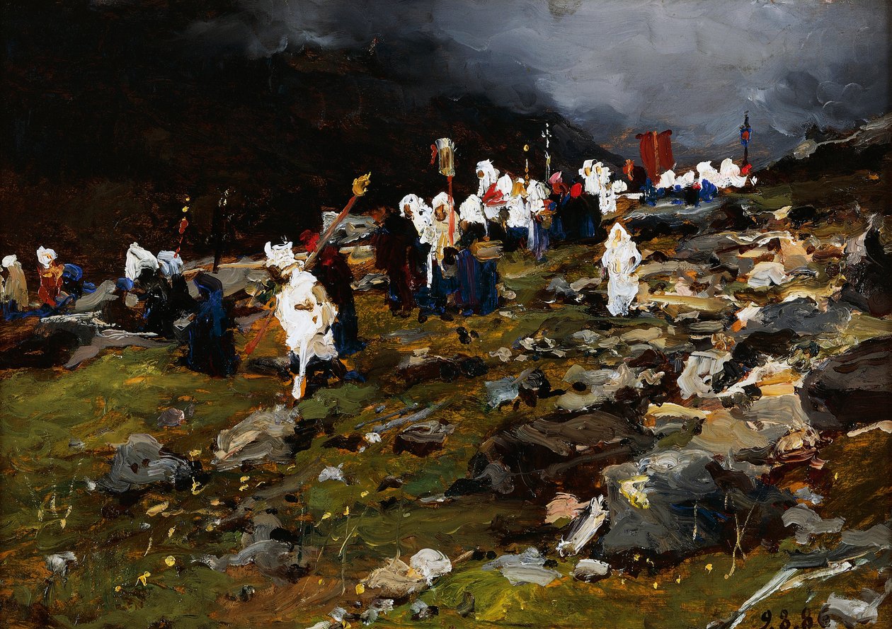 Procesión en alta montaña de Lorenzo Delleani