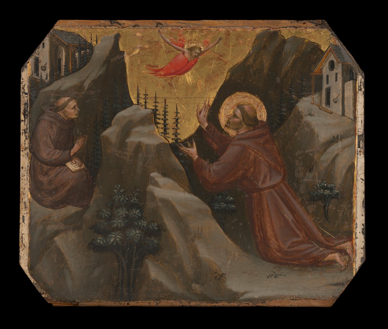 San Francisco recibiendo los estigmas de Lorenzo Ghiberti