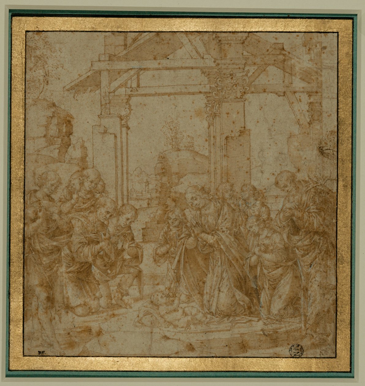 Adoración de los pastores ... de Lorenzo di Credi