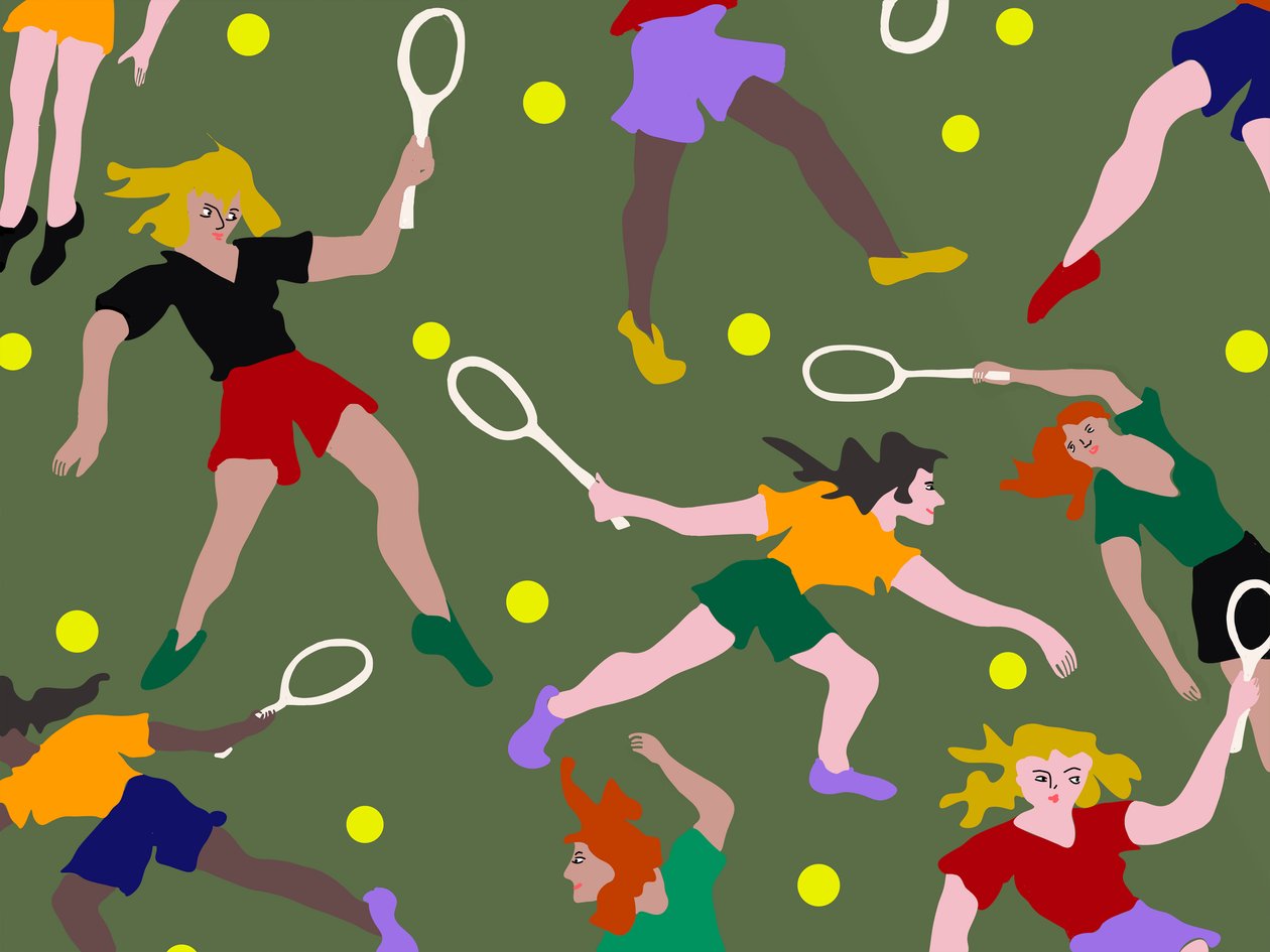 Jugadores de tenis, 2023 (photoshop) de Loudware Loudware