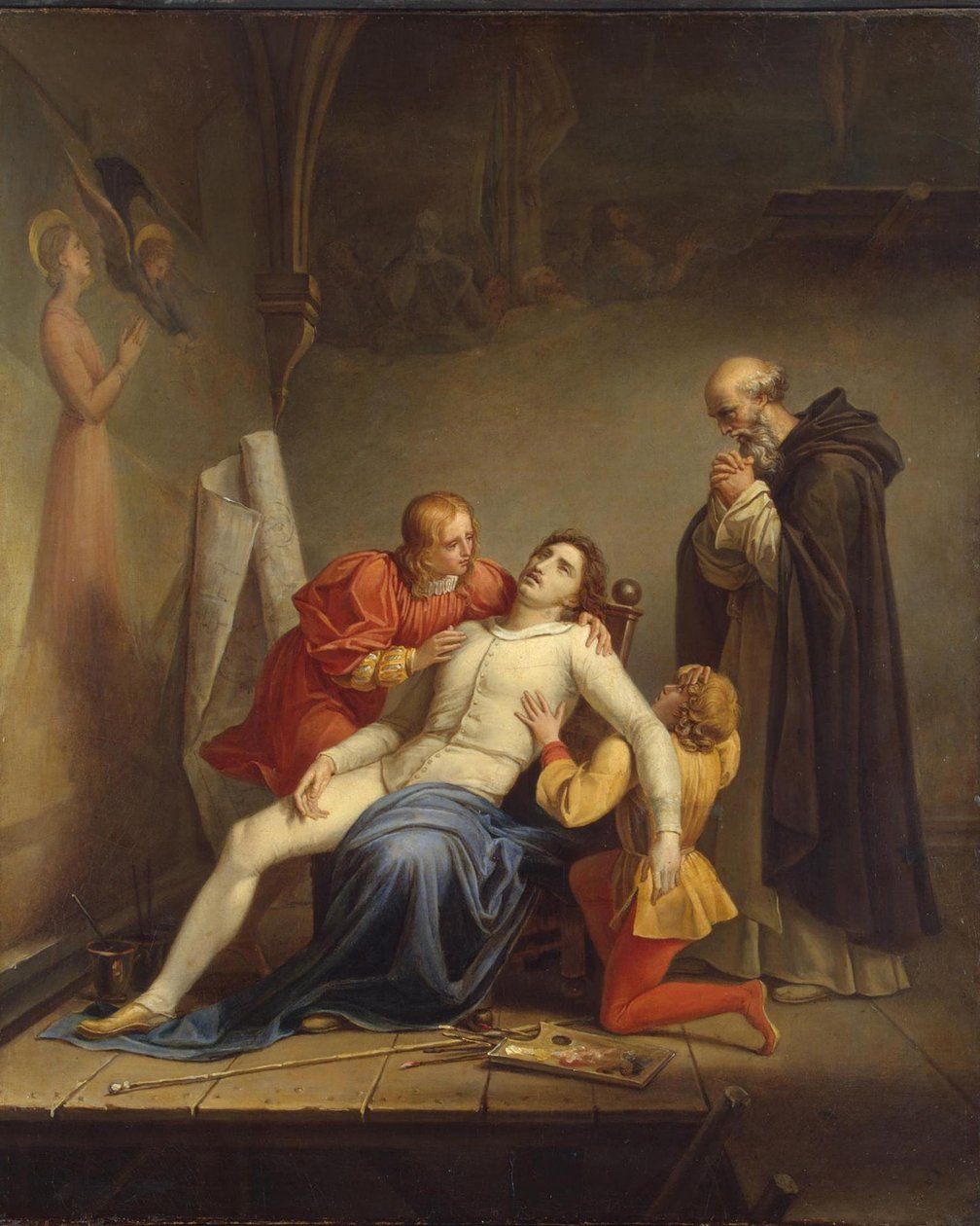 La muerte de Masaccio, c.1817 de Louis Charles Auguste Couder