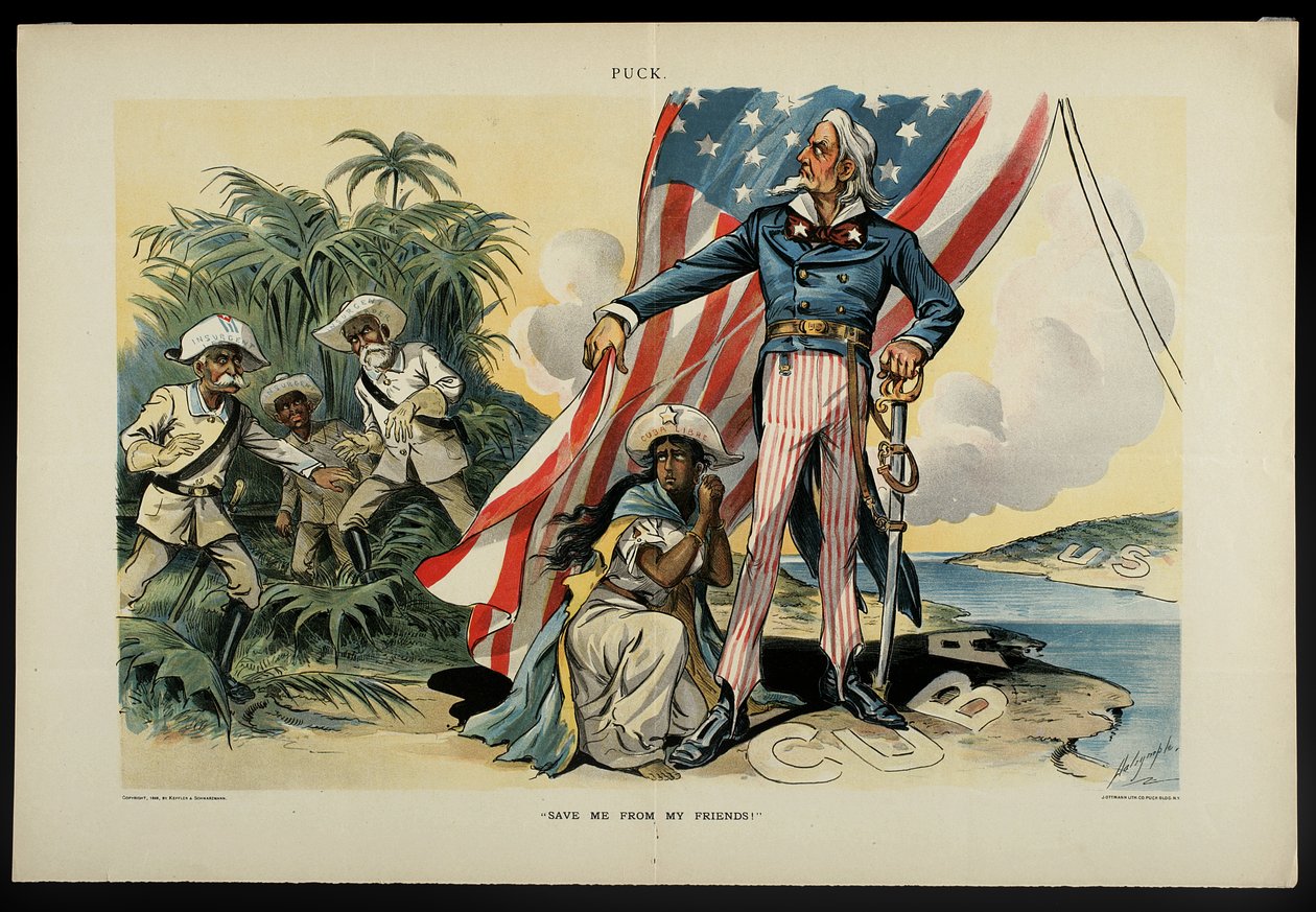 ¡Sálvame de mis amigos!, 1898 de Louis Dalrymple