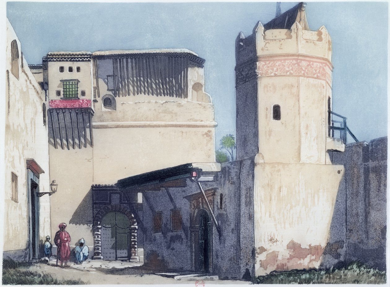 La Kasbah y la Mezquita en Argel, 1921 de Louis Dauphin