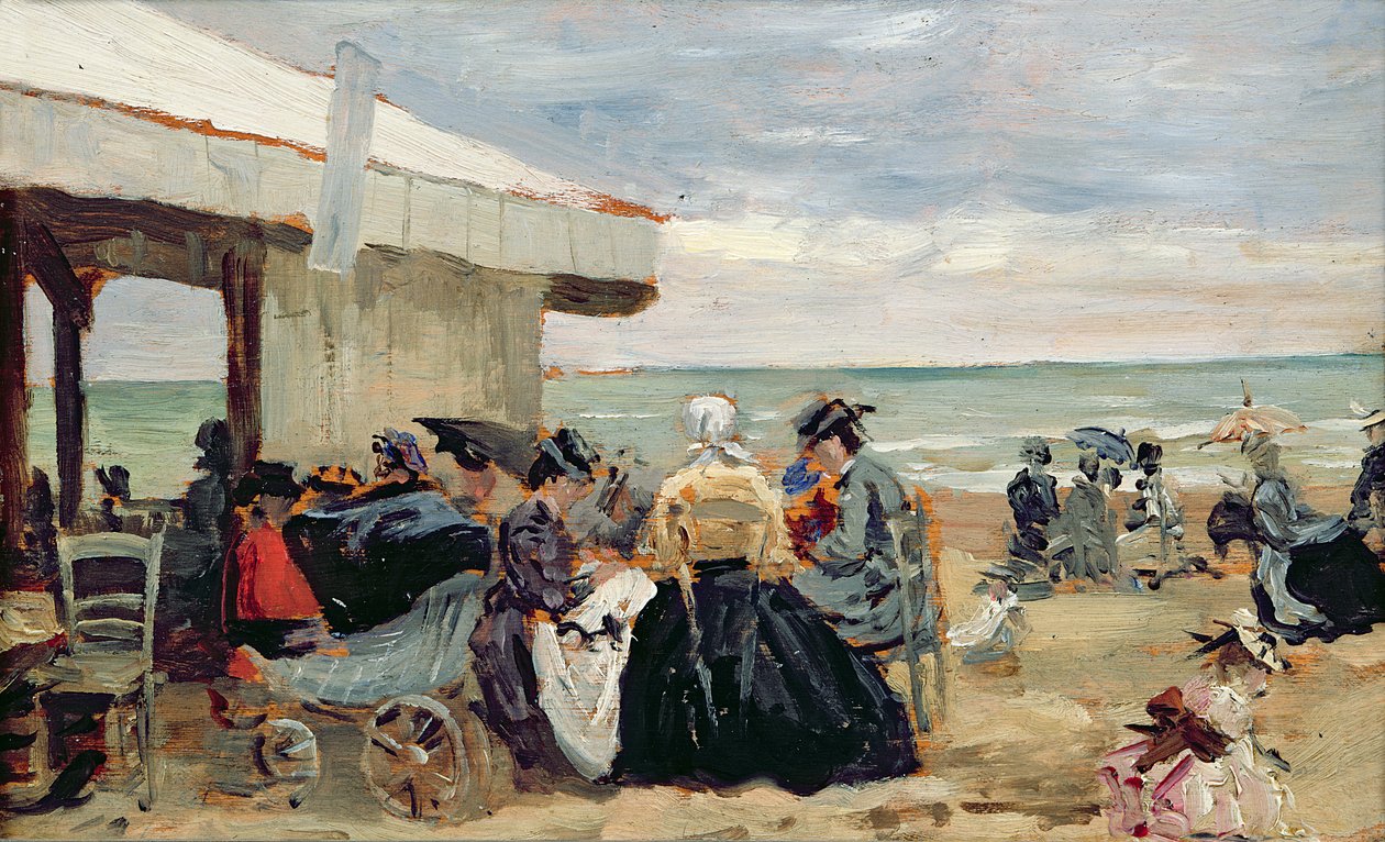Escena de playa de Eugene Louis Boudin