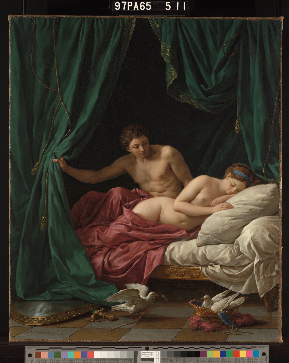 Marte y Venus, alegoría de la paz de Louis Jean François Lagrenée