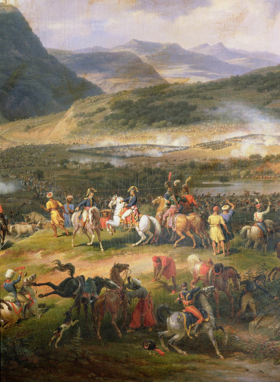 Batalla del Monte Tabor, 16 de abril de 1799, detalle de Napoleón y su Estado Mayor (detalle) de Louis Lejeune