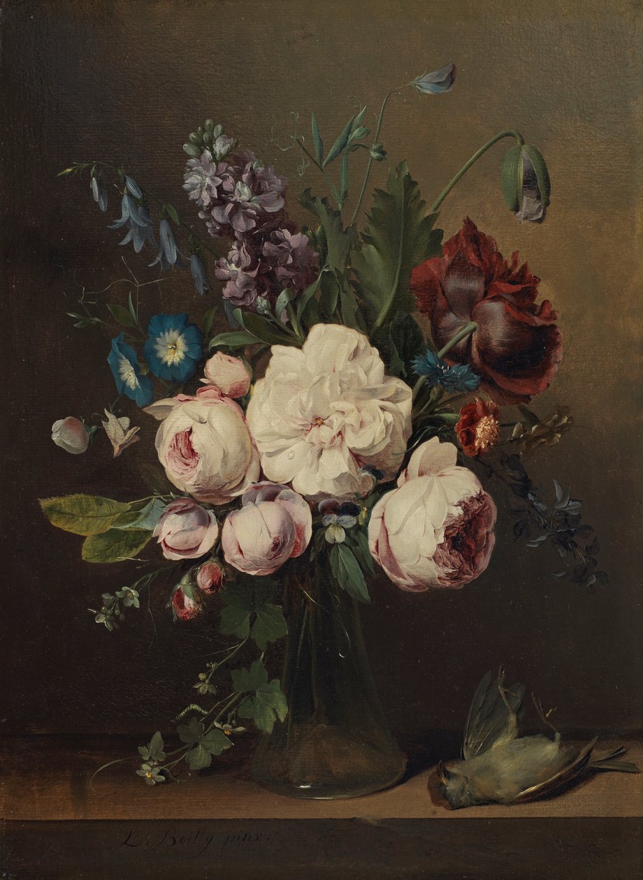 Un jarrón de flores de Louis Leopold Boilly