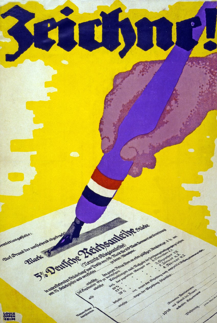 Zeichne! Pub. 1918 de Louis Oppenheim