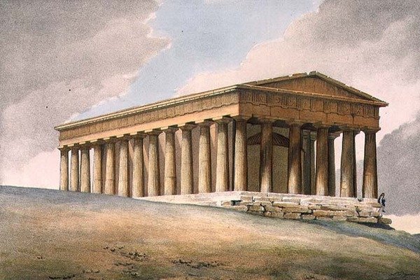 El templo de Theseus en Atenas de Louis (after) Dupre