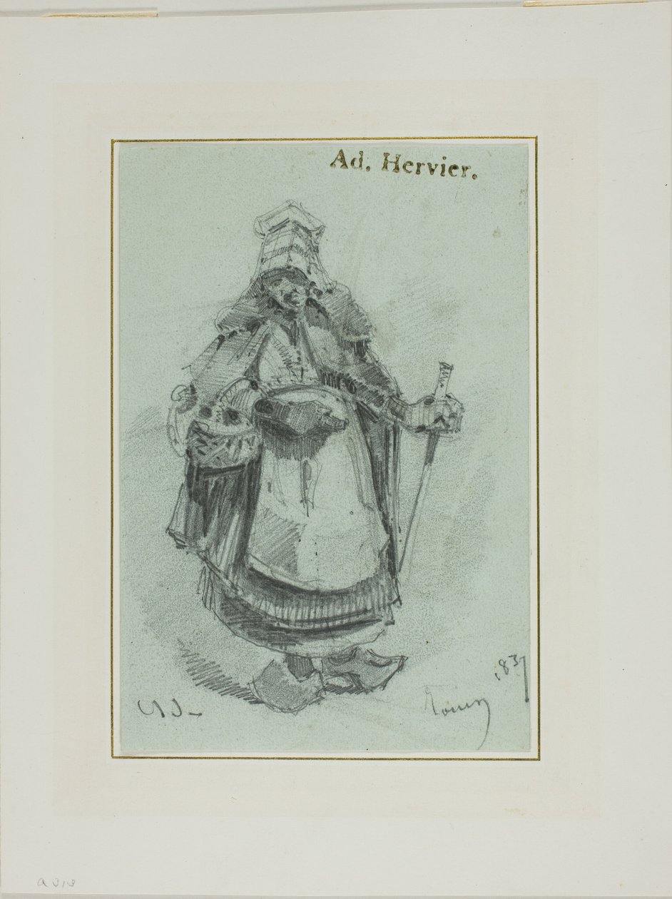 Mujer Campesina de Louis Adolphe Hervier