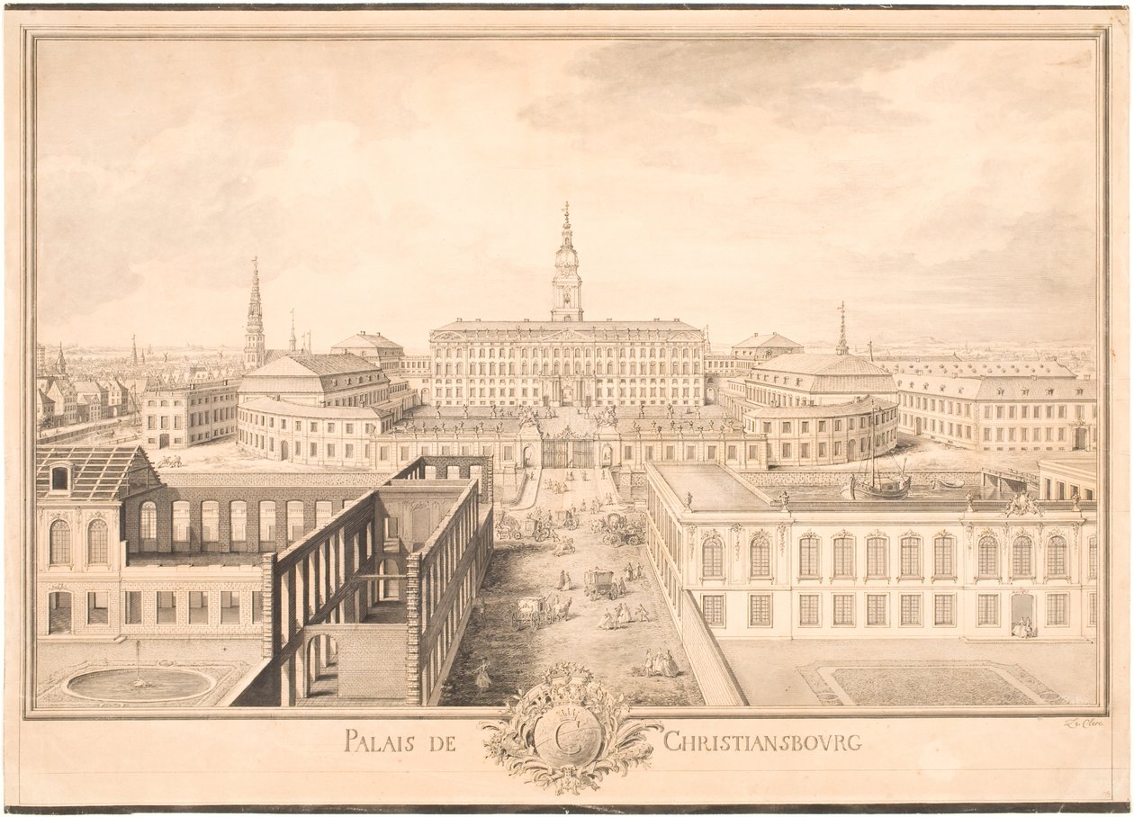 Palacio de Christiansborg de Louis Auguste Le Clerc