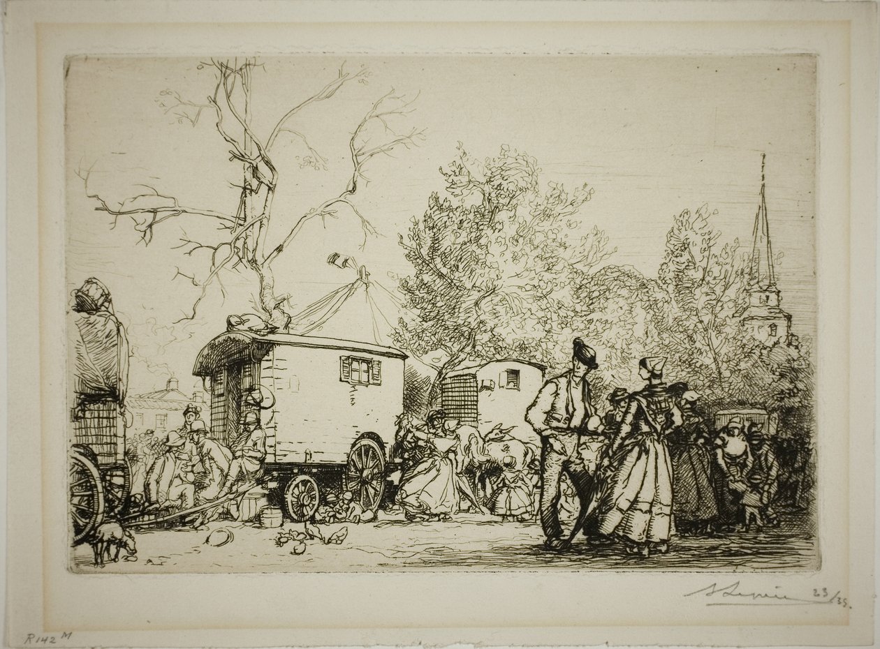 En la Feria de Saint-Jean-de-Monts de Louis Auguste Lepère