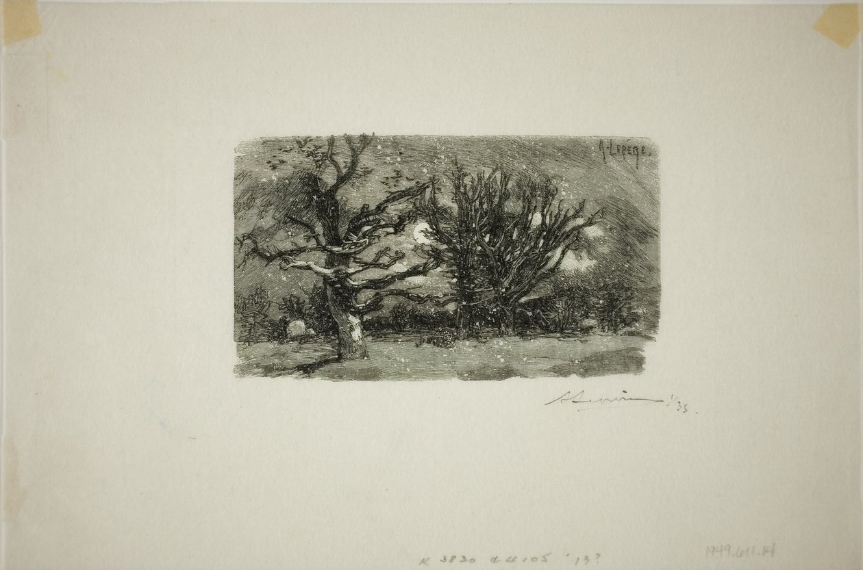 Au Dormoir de Lantara de Louis Auguste Lepère