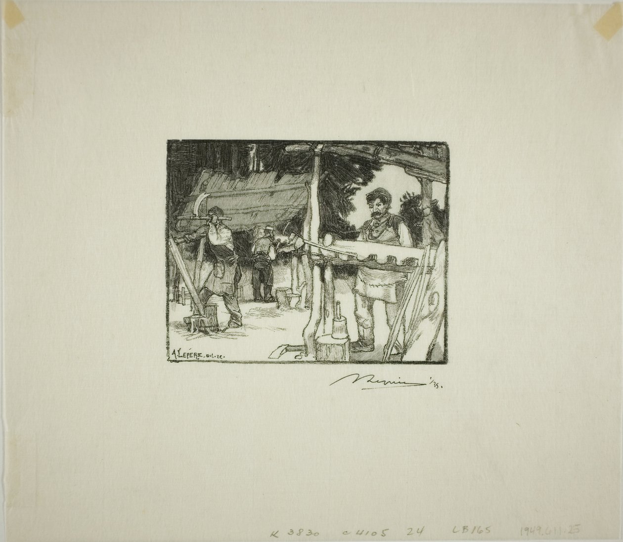 Listoneros de Louis Auguste Lepère