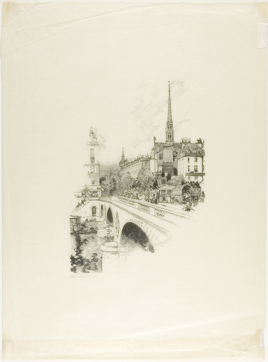 Puente Saint-Michel de Louis Auguste Lepère
