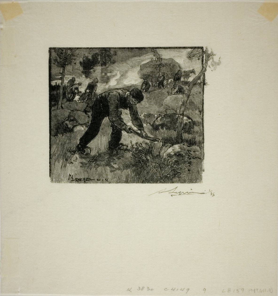 Extractores de raíces de Louis Auguste Lepère