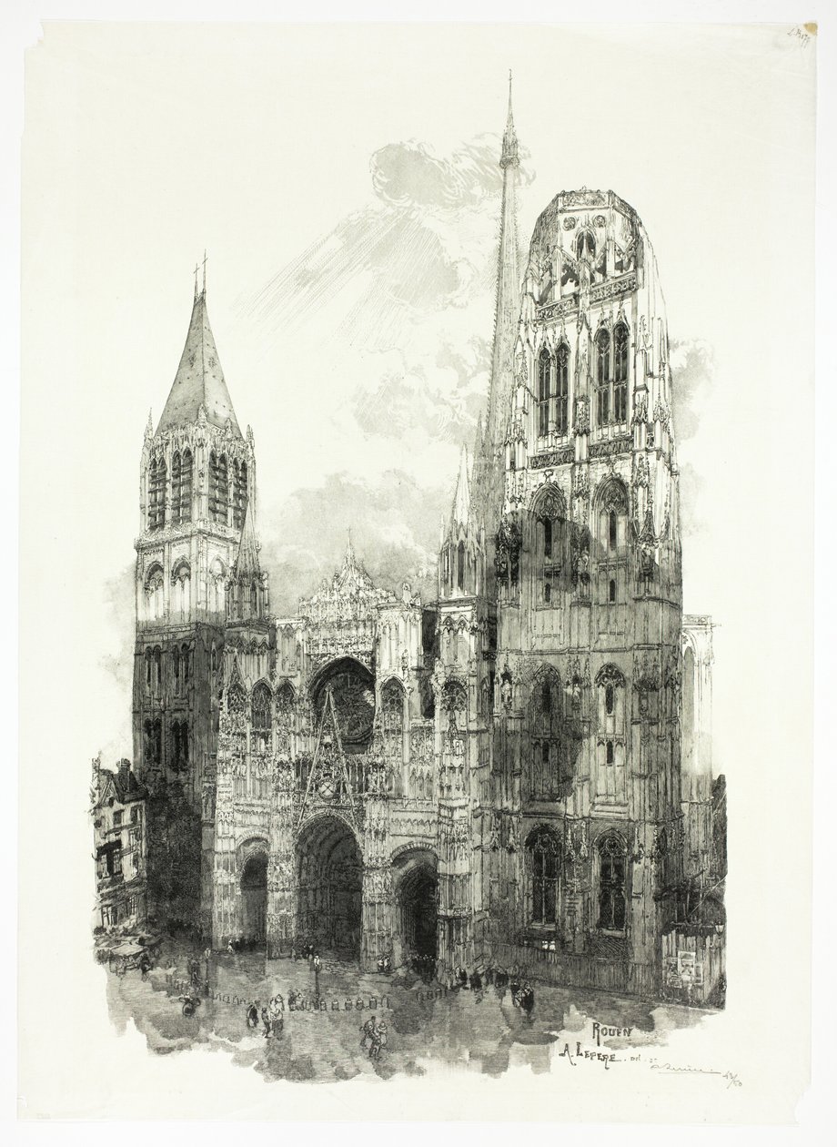 Catedral de Ruán de Louis Auguste Lepère