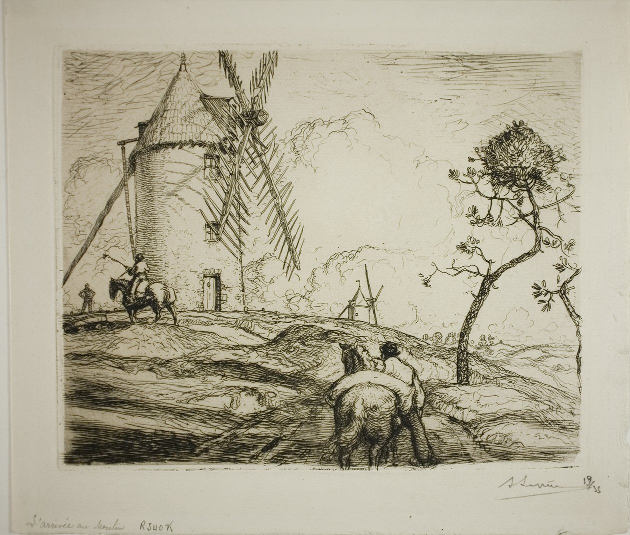 La llegada al molino de Louis Auguste Lepère